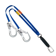 Twin Clip Loop Shock Absorbing Lanyard